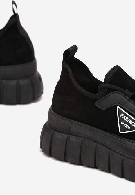 Czarne Sneakersy Christelle