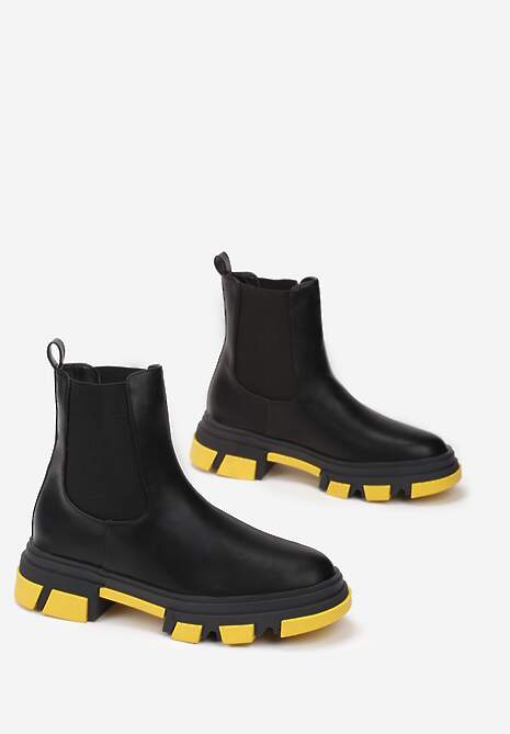 Czarno-Żółte Botki Phenite