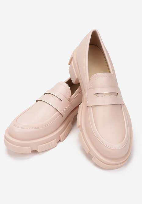 Jasnoróżowe Mokasyny Appotis