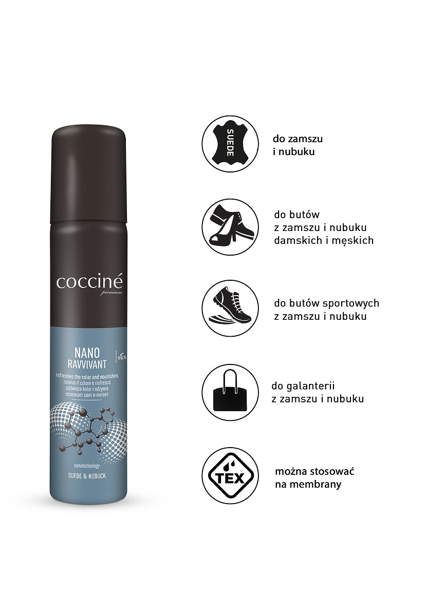 Czarny Preparat do Renowacji Zamszu i Nubuku Coccine