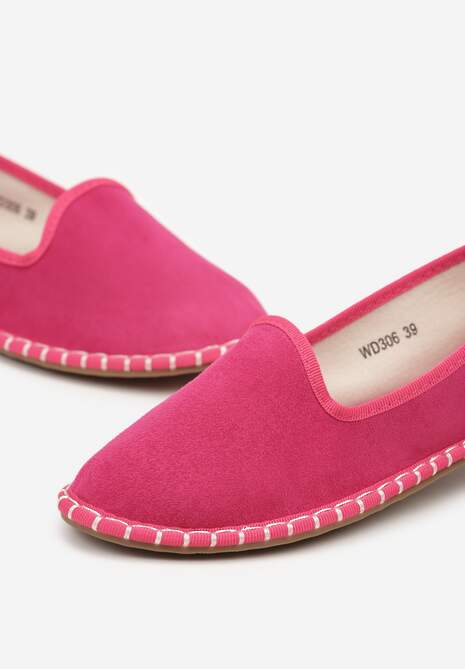 Fuksjowe Espadryle Balerinki z Przeszyciami Firalissea