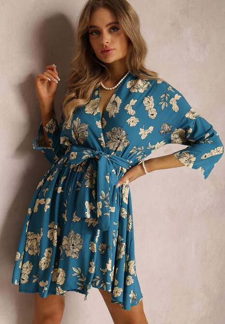 Niebieska Sukienka Thaleira