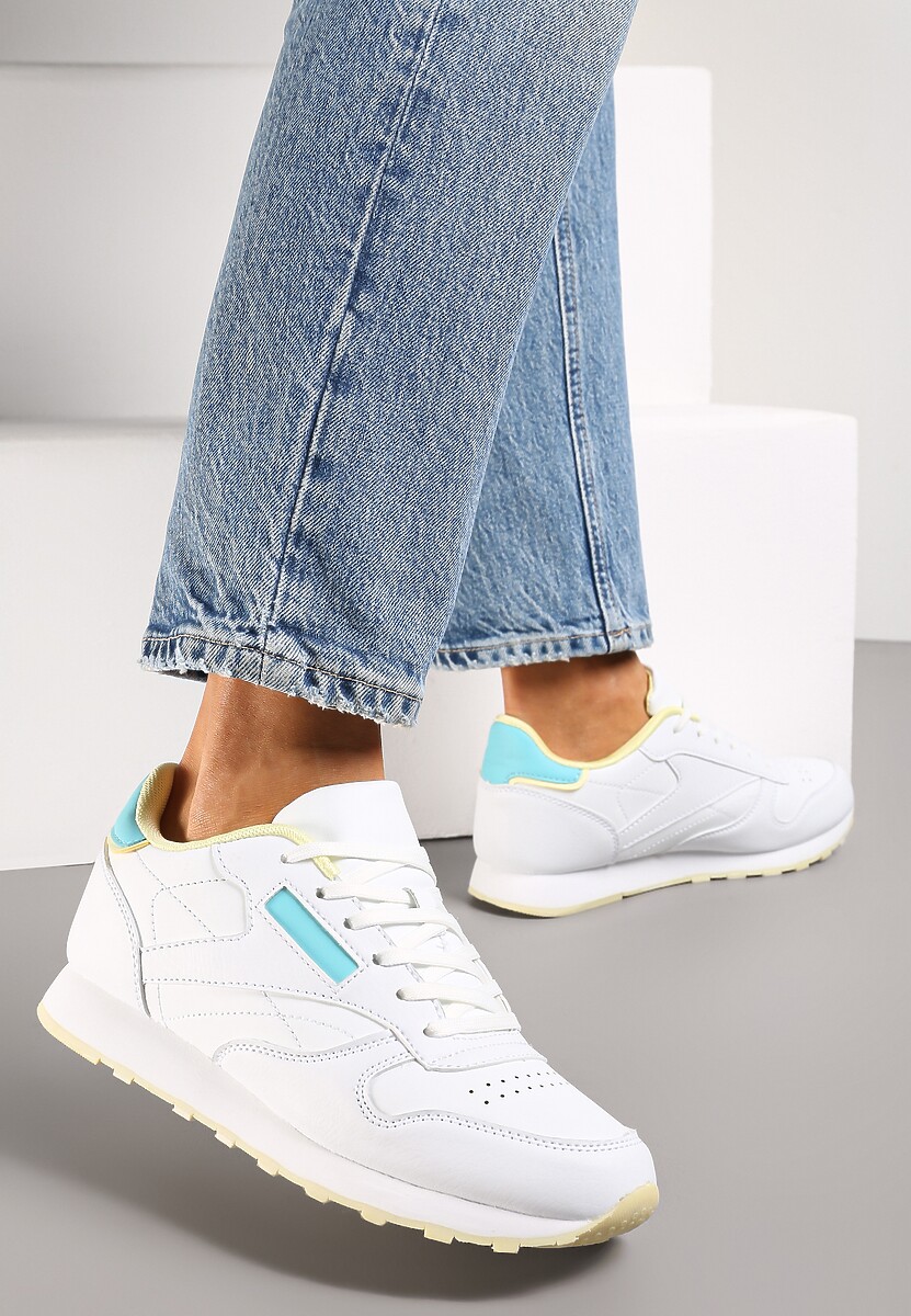 Białe Sneakersy przed Kostkę Lunkessa