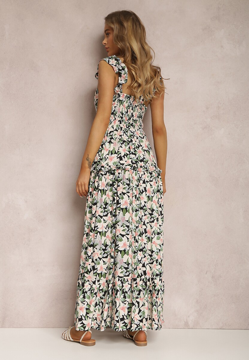 Biało-Czarna Sukienka Agarynome