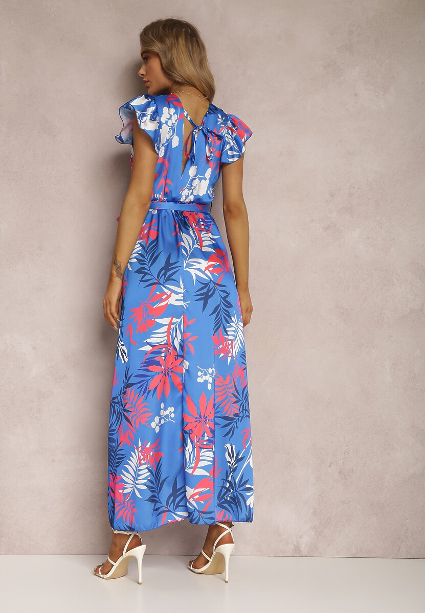 Niebiesko-Czerwona Sukienka Iantharis