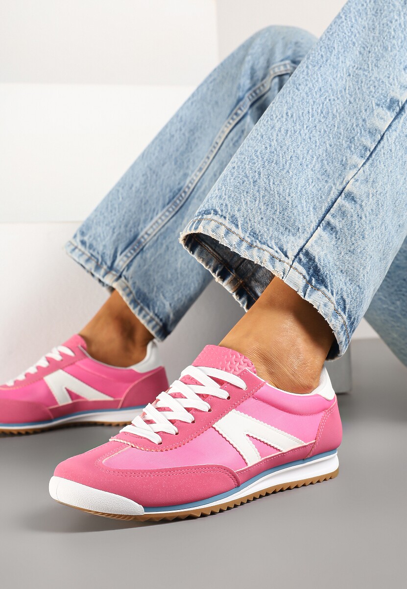 Białe Sneakersy z Geometrycznym Wzorem Zoloti