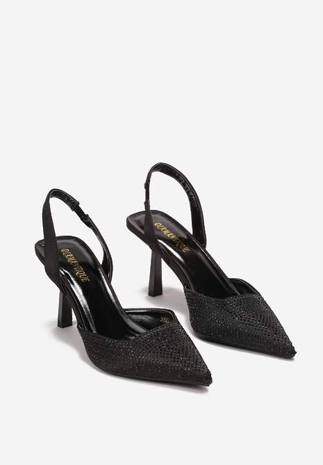 Czarne Sandały Corsana