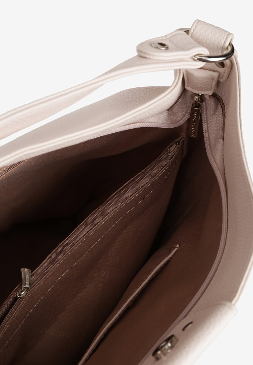 Jasnobeżowa Torebka Hobo z Regulowanym Paskiem Crossbody Tenovesa