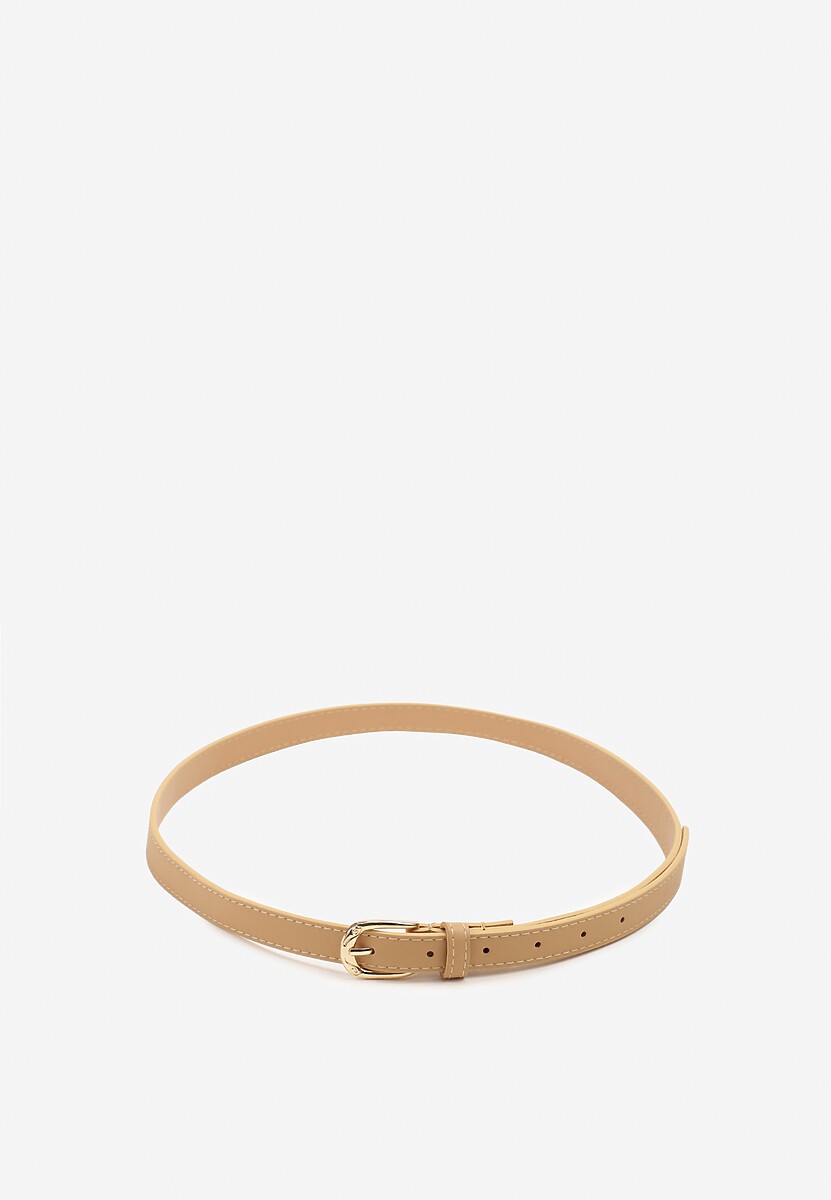 Czarny Klasyczny Wąski Pasek z Klamrą Revandrine