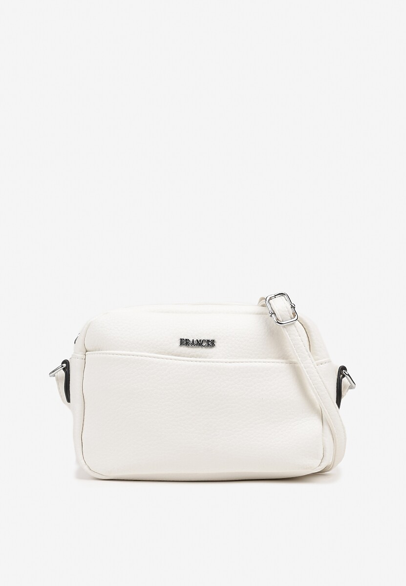 Biała Torebka Typu Listonoszka o Prostokątnym Kształcie Lirona