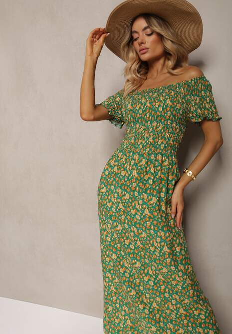 Zielona Sukienka z Wiskozy Tariya