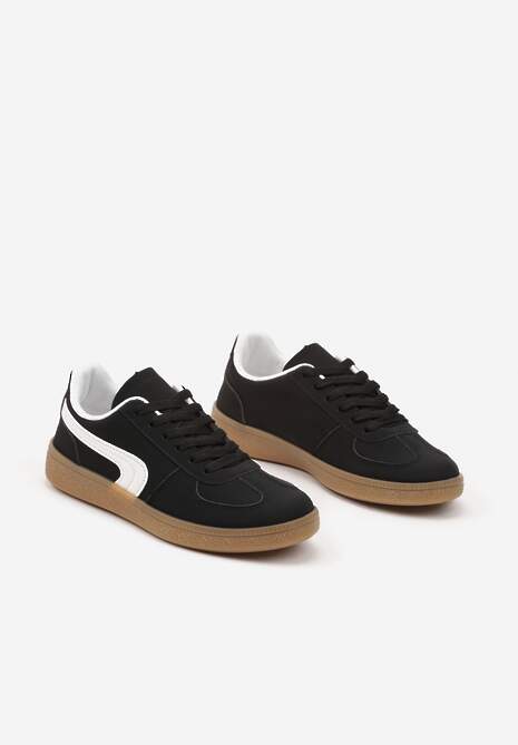 Czarne Casualowe Sneakersy Typu Kultowe Tenisówki Ablerri