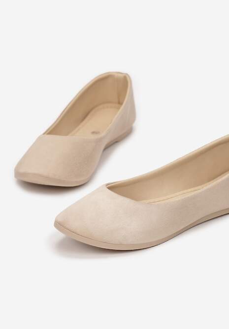 Beżowe Balerinki Rhaenertise