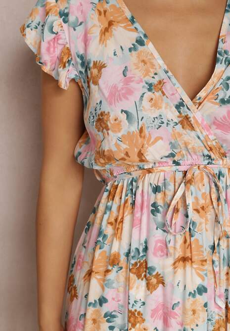 Biało-Miętowa Sukienka Phaedrathe