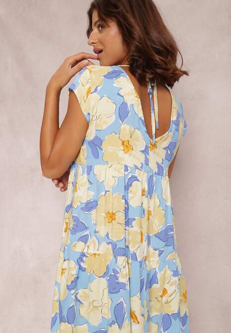 Niebieska Sukienka Predikel