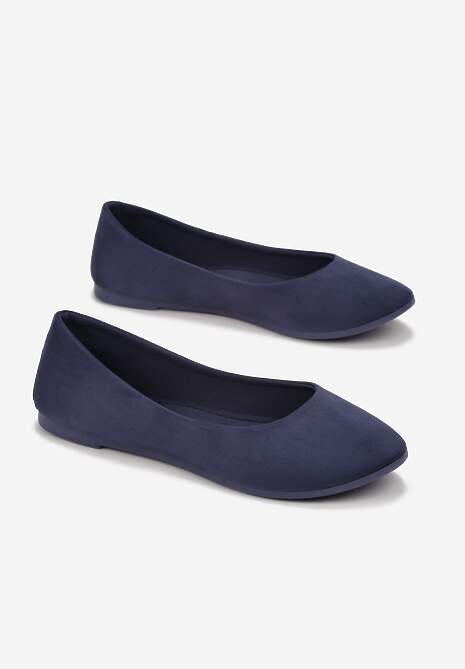 Granatowe Balerinki Rhaenertise