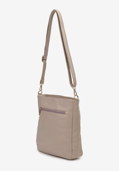 Beżowa Torebka o Kwadratowym Fasonie na Ramię Tafiana