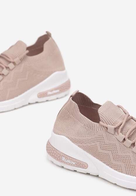 Beżowe Buty Sportowe Philone