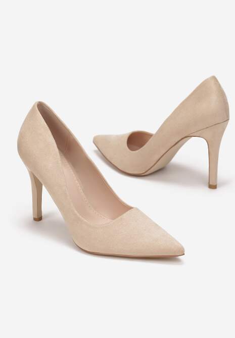 Beżowe Szpilki Hekippe