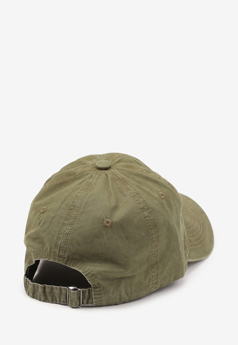 Zielona Czapka z Daszkiem z Bawełny z Napisem Voviera