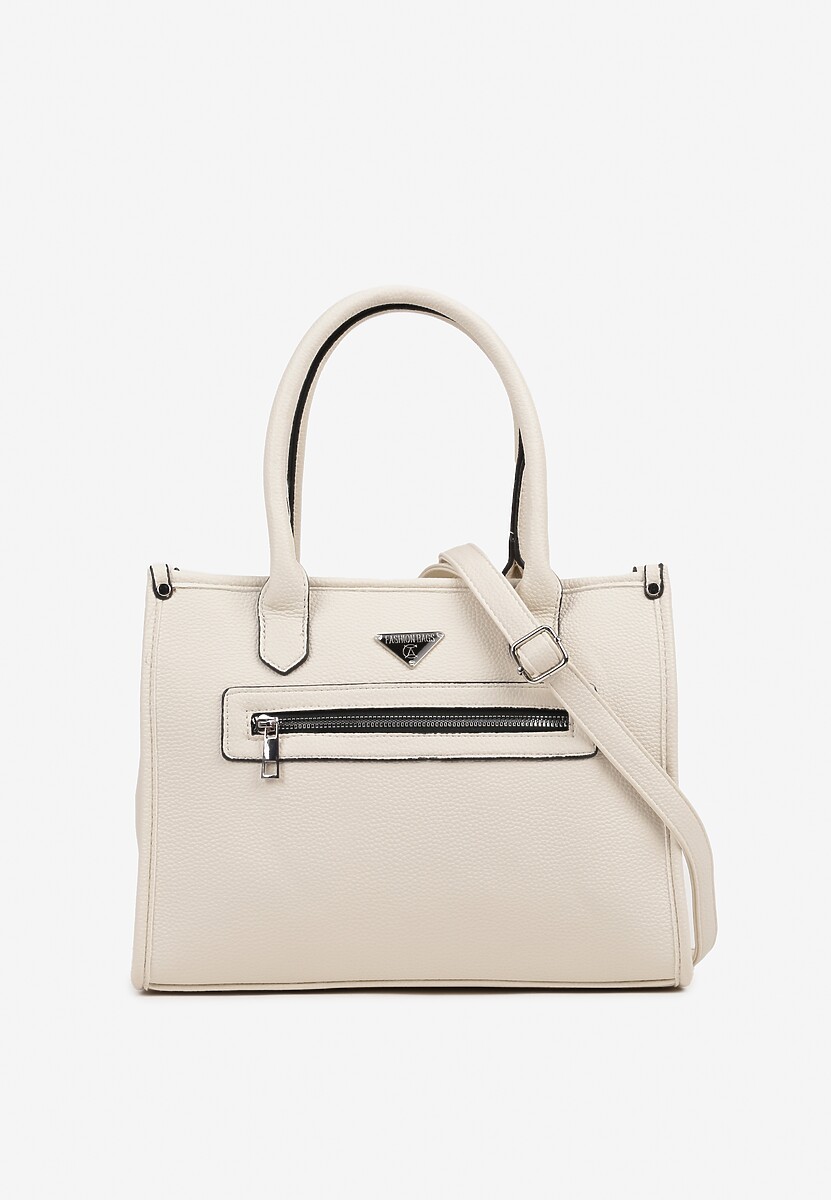 Czarna Torebka Shopperka Mała z Dodatkowym Paskiem na Ramię Helseki