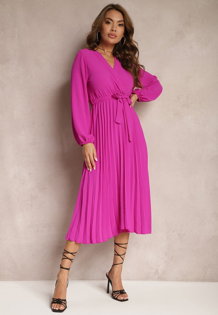 Fioletowa Sukienka Phloroe