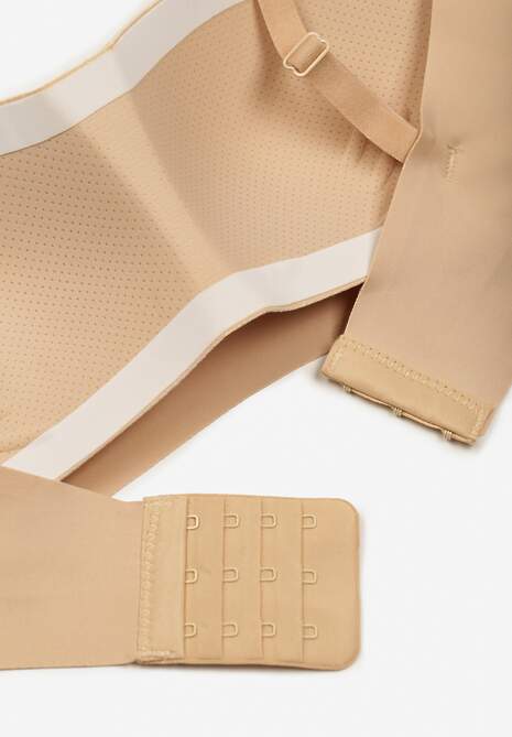 Beżowy Biustonosz Typu Balkonetka Bez Fiszbin Zenzedi