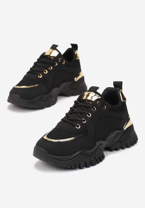 Czarne Sneakersy Myramia