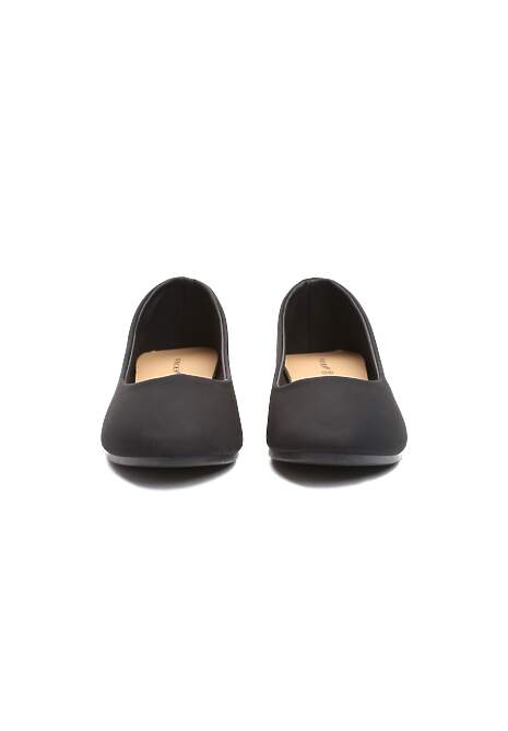 Czarne Matowe Balerinki Silver Springs