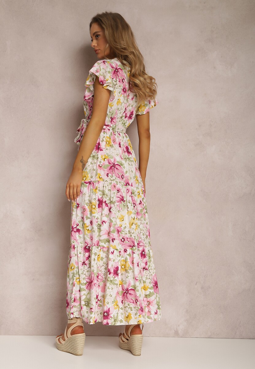 Biało-Różowa Sukienka Arginca