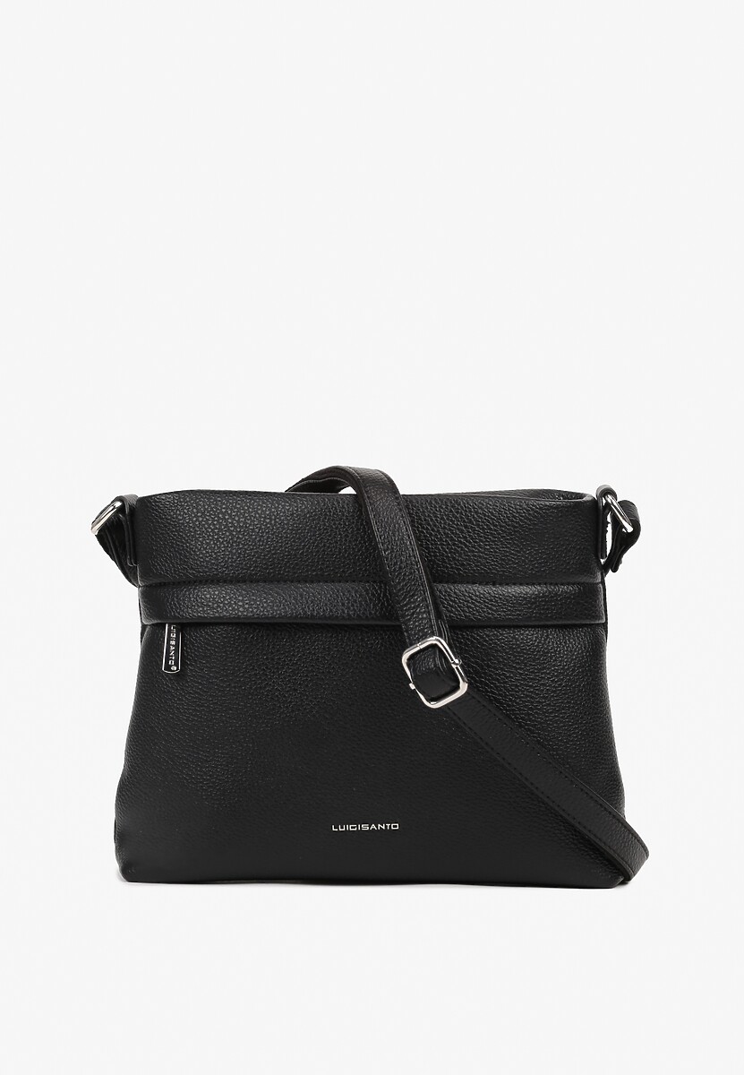 Czarna Torebka o Fasonie Prostokątnej Listonoszki Elliriel