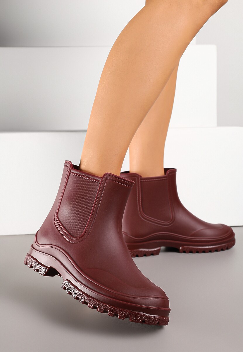 Czarne Wsuwane Kalosze Krótkie Urvia