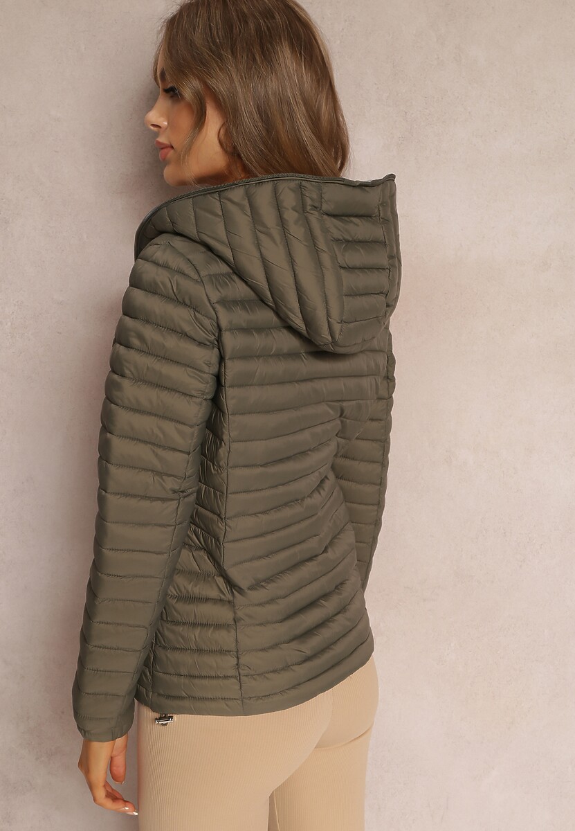 Ciemnozielona Kurtka Pikowana Paranaina