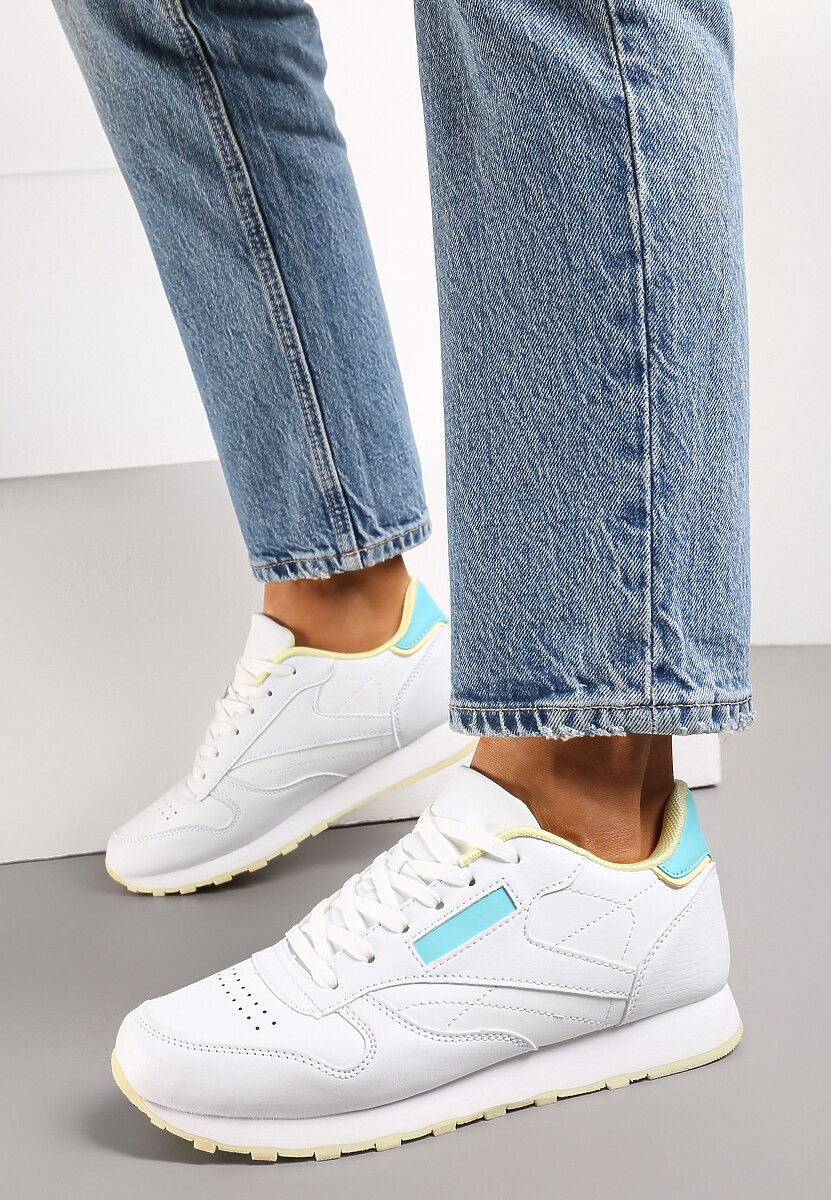 Białe Sneakersy przed Kostkę Lunkessa