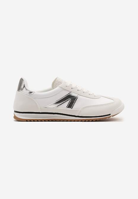 Białe Sneakersy Ozdobione Geometrycznym Motywem Clevandra