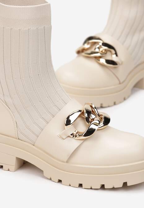 Beżowe Botki Vynyth