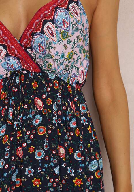 Granatowa Sukienka Amarhomela