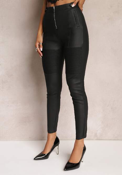 Czarne Spodnie Skinny Lynena