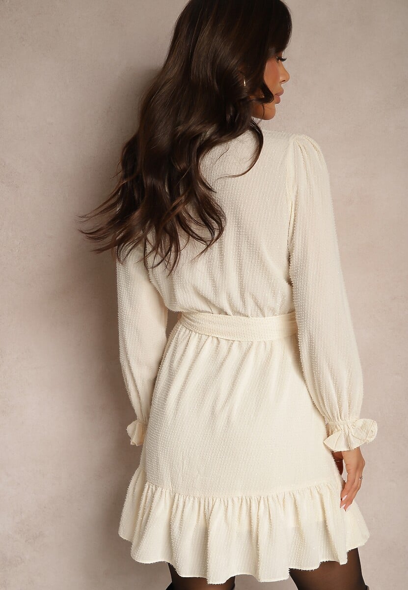 Beżowa Sukienka Thesaste