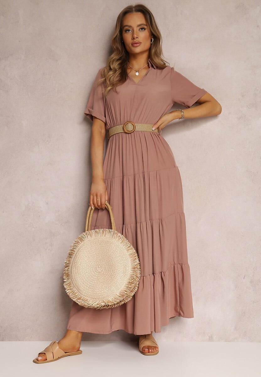 Różowa Sukienka Pelletier