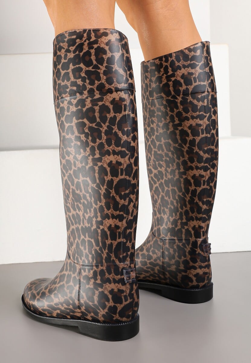 Wysokie Kalosze w Panterkę Zalivna