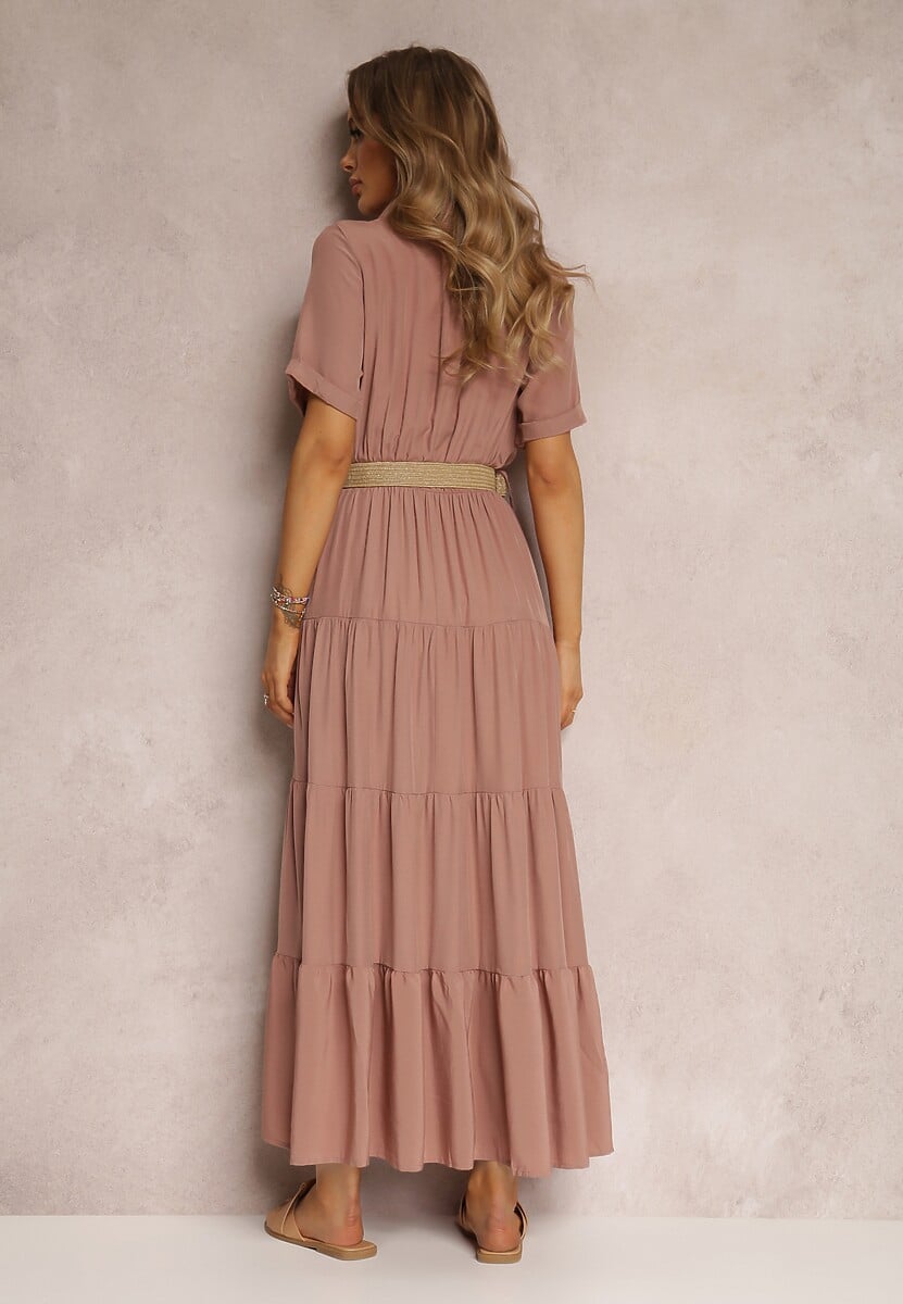 Różowa Sukienka Pelletier