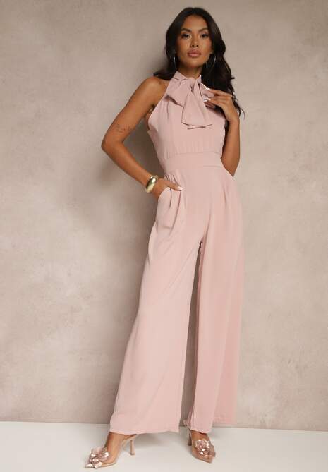 Różowy Kombinezon Ozdobiony Kokardą Milireia