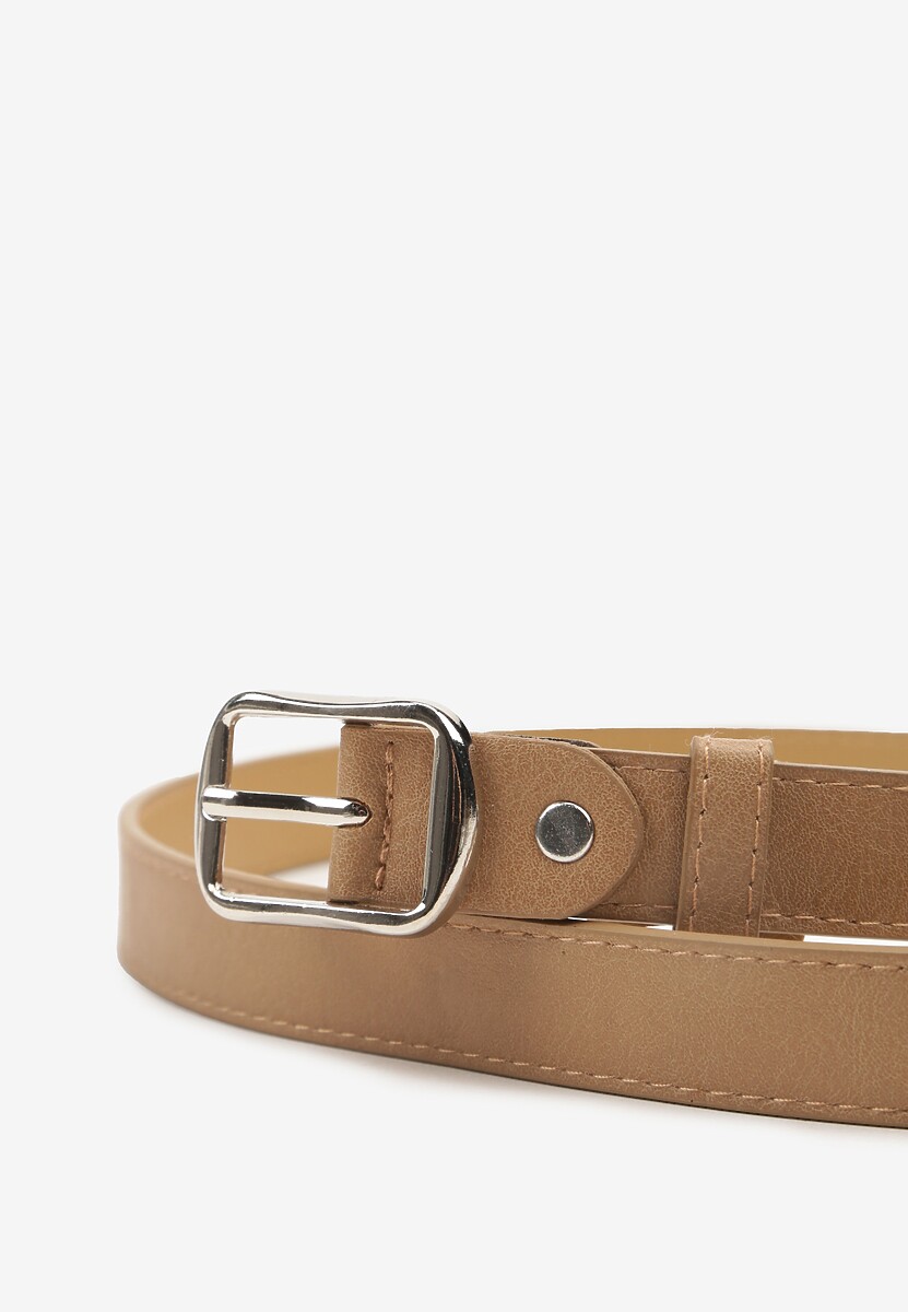 Beżowy Pasek z Ozdobną Klamrą Filariela