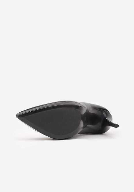 Czarne Szpilki Vices ze Skórzaną Wkładką w Klasycznym Stylu Amorisse