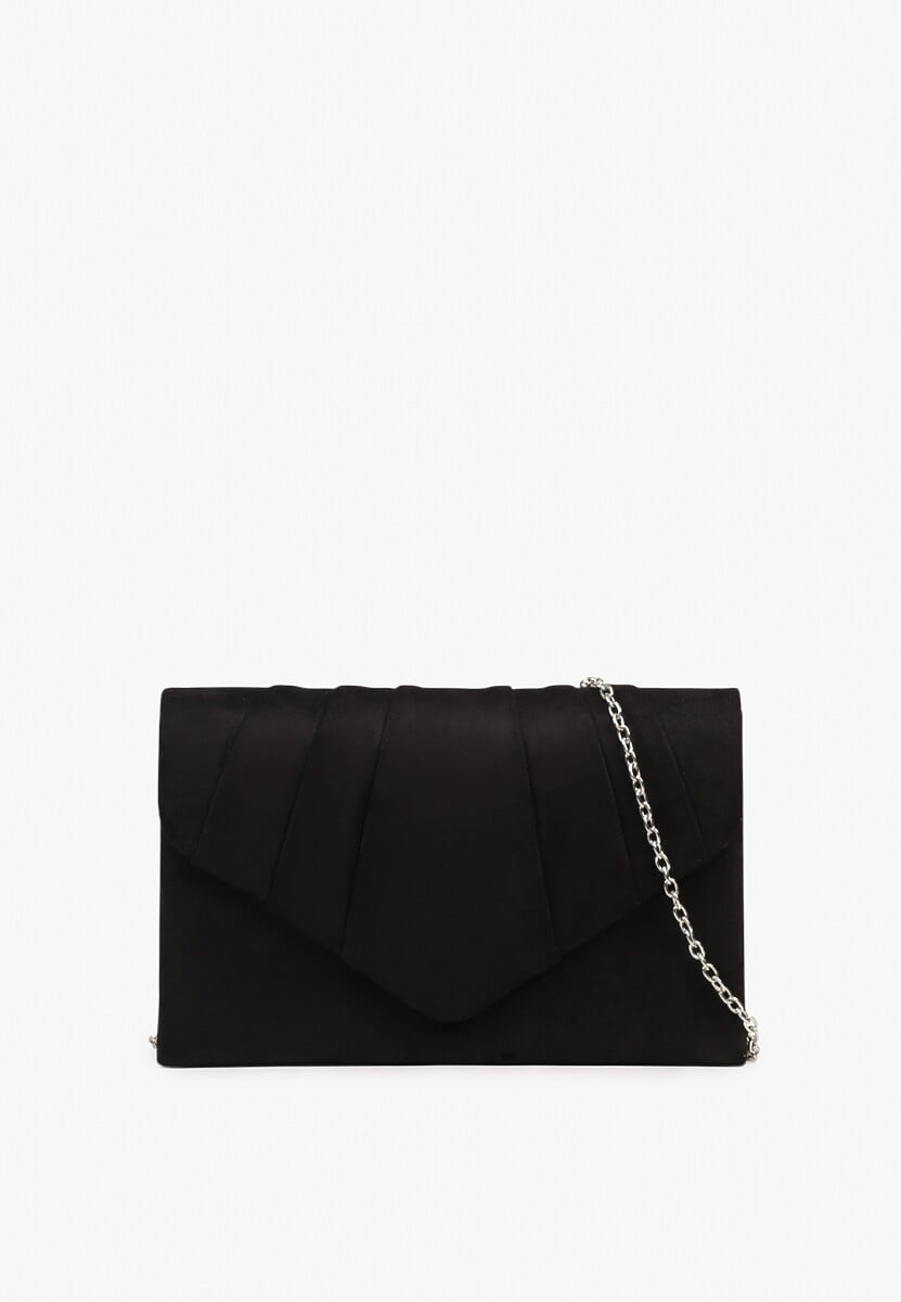 Czarna Torebka Kopertówka Vices z Marszczeniem Adeslia