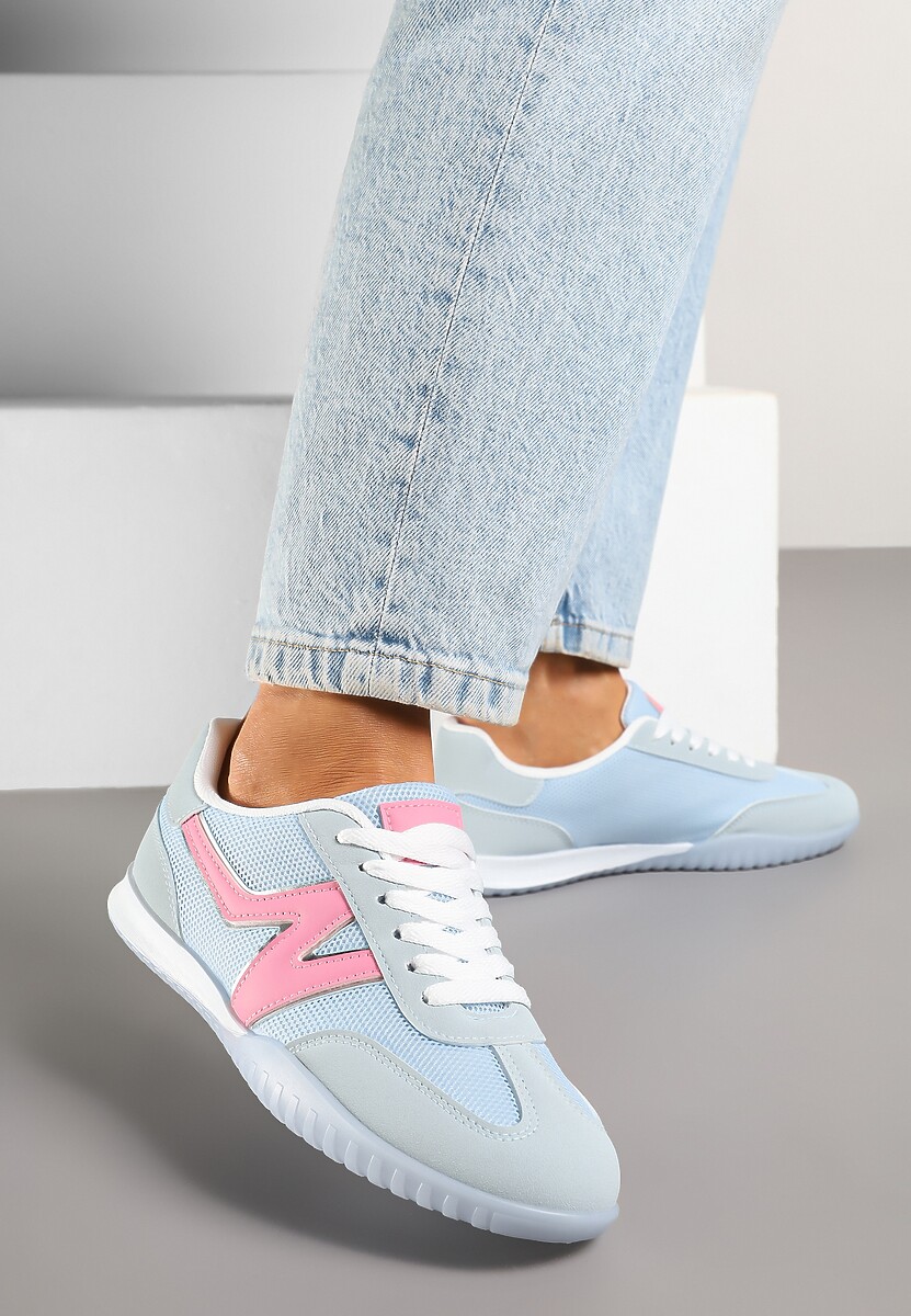 Czerwone Sneakersy Typu Klasyczne Tenisówki Zdobione Przeszyciami Elanioria