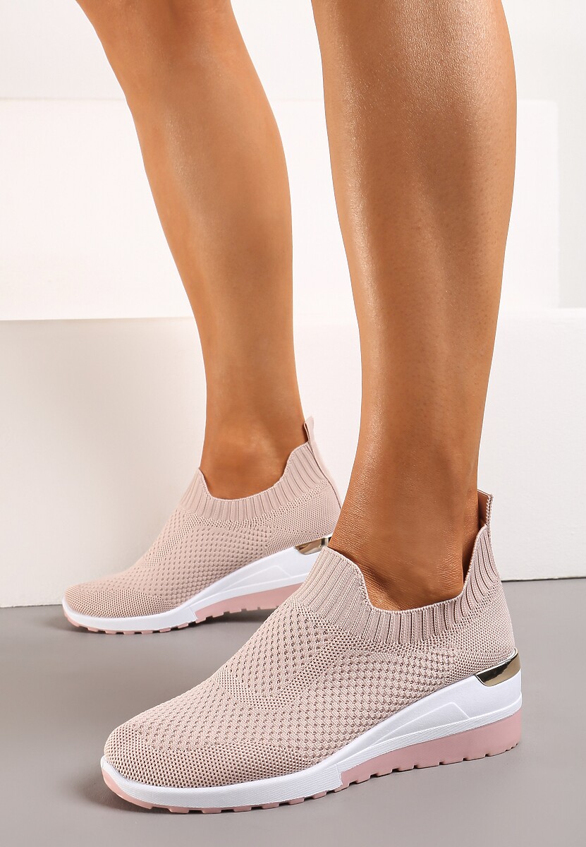 Różowe Buty Sportowe Mellasia