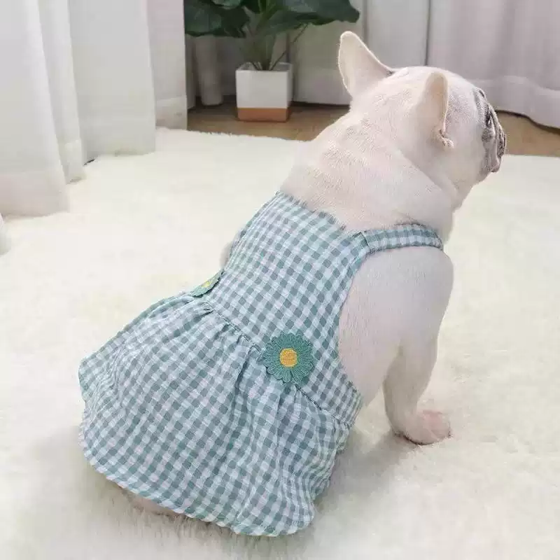 Dog Summer & Spring Dress - Vest Style Skirt for Small to Medium Dogs