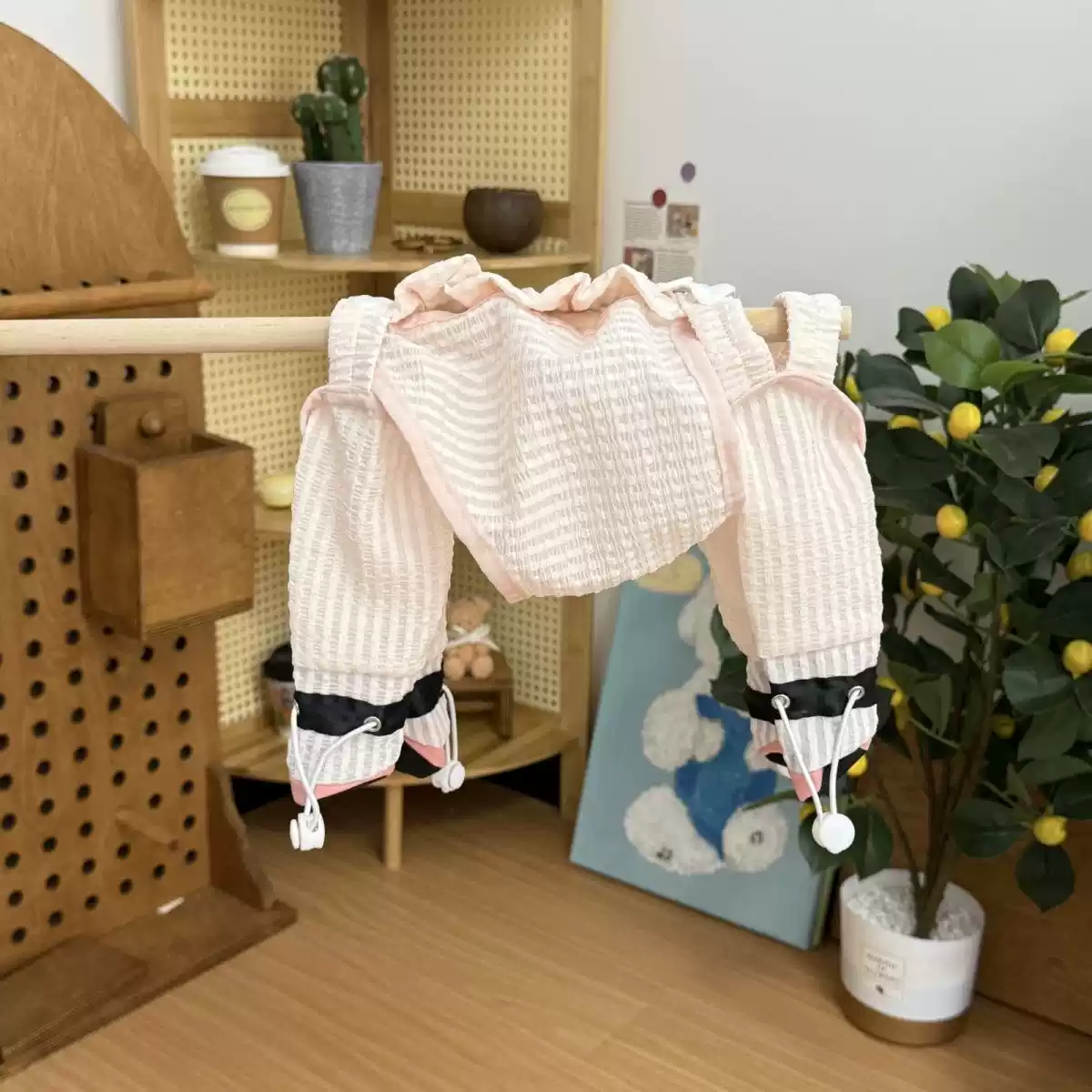 Small Dog Spring/Summer Lightweight 4-Legged Anti-Dirt & Insect Protective Pants